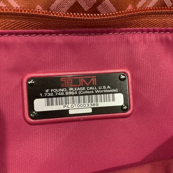 TUMI Medium size burnt orange and pink duffle bag (ASIS) - Picture 16 of 16